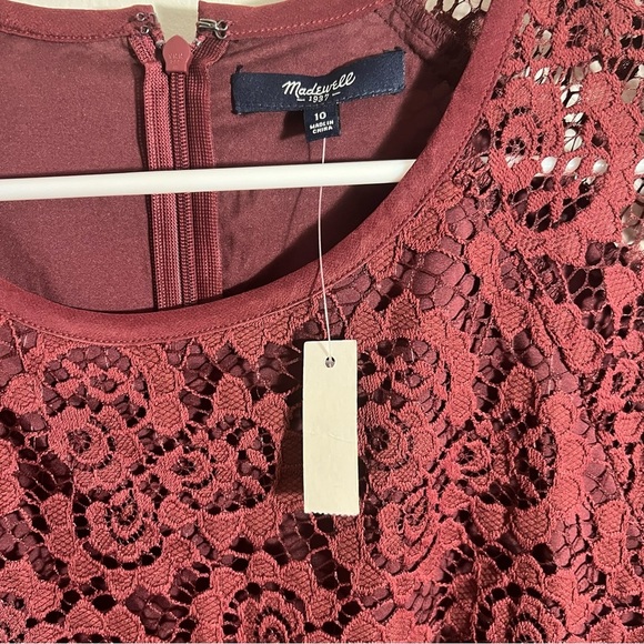 Madewell Lace Magnolia Dress Size 10 NWT - Picture 4 of 6